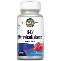 Produktbild von Supplementa GmbH Methylcobalamin Vitamin B12 1000 µg ActivMelt Lutschtabletten vegan 90 Stück