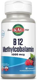Supplementa GmbH Vitamin B12 Methylcobalamin 1000 µg Tabletten 60 Stück – Bild 1 von 2