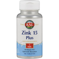 Produktbild von Supplementa GmbH Zink 15 Plus Bisglycinat Tabletten 100 Stück vegan glutenfrei für Senioren