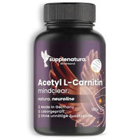 Produktbild von Supplenatura Acetyl L-Carnitin ALCAR Kapseln vegan 180 Stück