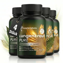 Supplenatura Lungenkraut Lignosus Kapseln vegan und ohne Zusatzstoffe 600 Stück – Bild 1 von 4