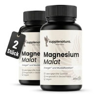 Produktbild von Supplenatura Magnesium Malat Tabletten Vegan 200 Stück