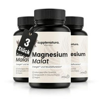 Produktbild von Supplenatura Magnesiummalat Tabletten vegan 600 Stück 1176 mg pro Tablette