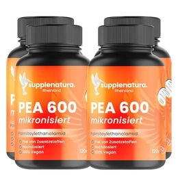 Supplenatura PEA Kapseln mit mikronisiertem Palmitoylethanolamid vegan und laborgeprüft – Bild 1 von 3