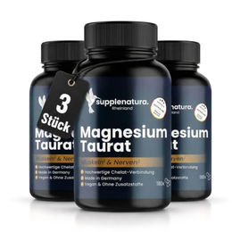supplenatura Rheinland Magnesium Taurat 126 mg Vegan ohne Zusatzstoffe 540 Kapseln – Bild 1 von 4