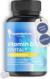 supplenatura Vitamin D3 K2 hochdosiert Premium K2VITAL 2500 IE Tabletten 365 Stück – Bild 1 von 3
