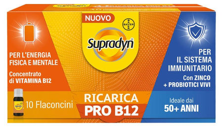 Supradyn Ricarica Pro B12 Flüssig 10 Fläschchen gluten- und laktosefrei – Bild 1 von 1