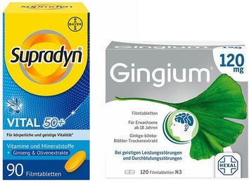 Supradyn Vital 50+ Bayer Tabletten mit Ginseng, Olive und Gingium für Senioren und Erwachsene – Bild 1 von 1