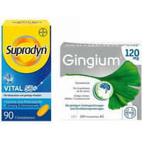 Produktbild von Supradyn Vital 50+ Bayer Tabletten mit Ginseng, Olive und Gingium für Senioren und Erwachsene
