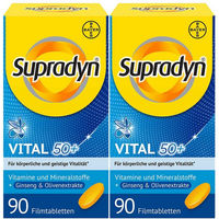 Produktbild von Supradyn Vital 50+ Bayer Tabletten mit Ginseng und Olive für Senioren und Erwachsene 180 Stück