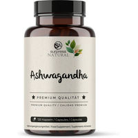 Produktbild von Surpresa Natural Ashwagandha Kapseln vegan ohne Zusatzstoffe 120 Stück
