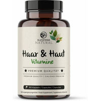 Produktbild von Surpresa Natural Haar & Haut Kapseln mit Zink, Biotin und Selen vegan ohne Zusatzstoffe 180 Kapseln