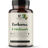 Produktbild von Surpresa Natural Kurkuma und Weihrauch Extrakt Kapseln vegan ohne Zusatzstoffe 120 Stück