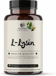 Surpresa Natural L-Lysin Kapseln vegan ohne Zusatzstoffe 120 Stück – Bild 1 von 3