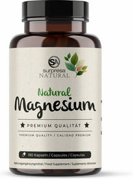 Surpresa Natural Magnesium Kapseln vegan ohne Zusatzstoffe für Sportler 180 Stück – Bild 1 von 2