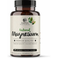 Produktbild von Surpresa Natural Magnesium Kapseln vegan ohne Zusatzstoffe für Sportler 180 Stück