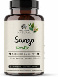 Surpresa Natural Sango Koralle Kapseln mit Algenkalk Mineralstoff-Komplex vegan ohne Zusatzstoffe 180 Kapseln – Bild 1 von 4