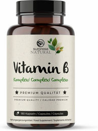 Surpresa Natural Vitamin B Complex B-Komplex Kapseln vegan ohne Zusatzstoffe 180 Kapseln – Bild 1 von 3