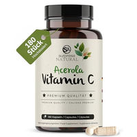 Produktbild von Surpresa Natural Vitamin C Kapseln mit Acerola und Hagebutte 162,5 mg 180 Stück vegan ohne Zusatzstoffe