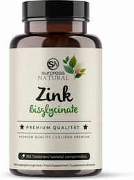Surpresa Natural Zink Bisglycinat Tabletten vegan ohne Zusatzstoffe – Bild 1 von 2