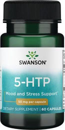 Swanson 5-HTP Hydroxytryptophan 50 mg Kapseln 60 Stück – Bild 1 von 3