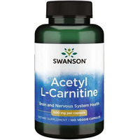 Produktbild von Swanson Acetyl L-Carnitin 500 mg Vegetarische Kapseln 100 Stück