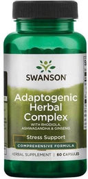 Swanson Adaptogener Kräuterkomplex mit Rhodiola, Ashwagandha und Ginseng Kapseln – Bild 1 von 1
