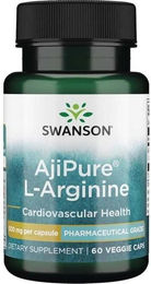 Swanson AjiPure L-Arginin 500 mg vegetarische Kapseln – Bild 1 von 1