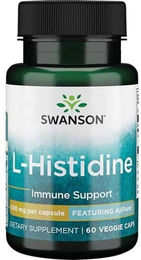 Swanson AjiPure L-Histidin 500 mg vegetarische Kapseln 60 Stück – Bild 1 von 1