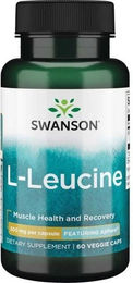 Swanson AjiPure L-Leucin 500 mg vegetarische Kapseln 60 Stück – Bild 1 von 1