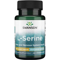 Produktbild von Swanson AjiPure L-Serin 500 mg vegetarische Kapseln 60 Stück