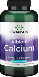 Swanson Albion Calcium Kapseln 180 mg für Kinder und Senioren 180 Stück – Bild 1 von 1
