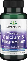 Swanson Albion Calcium & Magnesium Komplex Kapseln 60 Stück – Bild 1 von 1