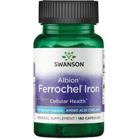Produktbild von Swanson Albion Ferrochel Eisen Bisglycinat 18 mg Kapseln 180 Stück