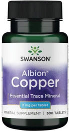 Swanson Albion Kupfer 2 mg Tabletten 300 Stück – Bild 1 von 2