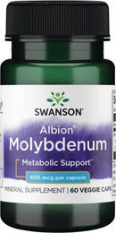 Swanson Albion Molybdän 400 mcg Veggie-Kapseln vegan 60 Stück – Bild 1 von 2