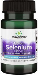 Swanson Albion Selen-Komplex mit Selenmethionin 200 mcg 90 Kapseln – Bild 1 von 2