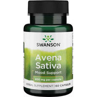 Produktbild von Swanson Avena Sativa Hafer 400 mg 60 Kapseln