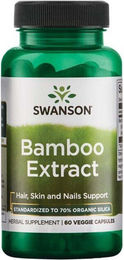 Swanson Bambus-Extrakt 300 mg Veggie Kapseln vegan 60 Stück – Bild 1 von 2