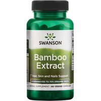 Produktbild von Swanson Bambus-Extrakt 300 mg Veggie Kapseln vegan 60 Stück