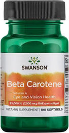 Swanson Beta-Carotin Vitamin A 25000 IU 100 Weichkapseln – Bild 1 von 2
