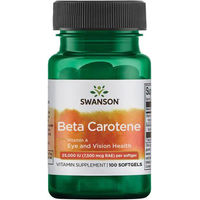 Produktbild von Swanson Beta-Carotin Vitamin A 25000 IU 100 Weichkapseln