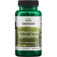 Produktbild von Swanson Bio-Spirulina 500 mg Tabletten vegetarisch 180 Stück