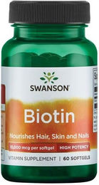 Swanson Biotin 10000 mcg Kapseln 60 Stück – Bild 1 von 2