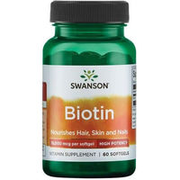 Produktbild von Swanson Biotin 10000 mcg Kapseln 60 Stück