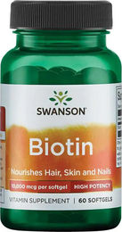 Swanson Biotin 10000 mcg Weichkapseln 60 Stück – Bild 1 von 2