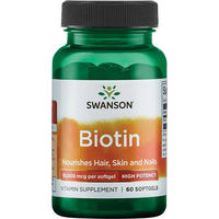 Produktbild von Swanson Biotin 10000 mcg Weichkapseln 60 Stück