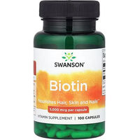 Produktbild von SWANSON Biotin 5000 mcg Kapseln 100 Stück