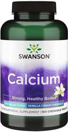 Swanson Calcium 500 mg Lutschtabletten Vanillecreme 100 Stück – Bild 1 von 2