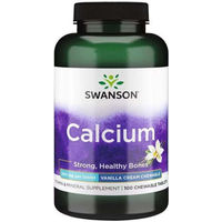 Produktbild von Swanson Calcium 500 mg Lutschtabletten Vanillecreme 100 Stück